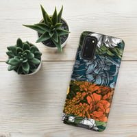 Image 9 of Art Nouveau Inspired Colorful Quartet Boho Hippie Floral Sketch Tough case for Samsung®