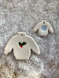 Image 2 of Ceramic Christmas Jumpers (set of 2)
