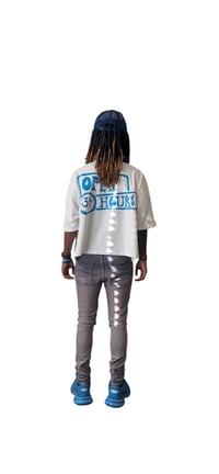 Image 5 of Drop Shoulder Road Runner Tee (White)