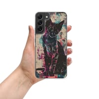 Image 15 of Colorful Watercolor Black Cat Painting Clear Case for Samsung®