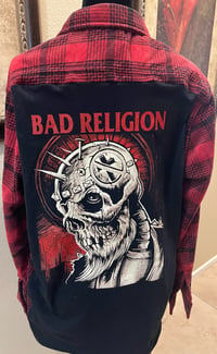 Vintage Black/Red Flannel Shirt Bad Religion