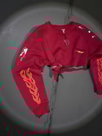 Image 1 of R Flame cropped Crew neck 