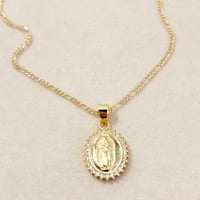 Image 1 of Gold Virgencita Necklace