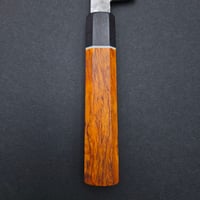 Image 3 of Petty knife with orange karelian birch handle 