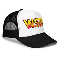 Image 2 of WSTR Identity Crisis Logo Trucker Cap (black)