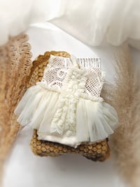 Image 1 of Baby girl photoshoot outfit | Mia | 0-3 months |cream