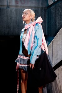 Image 3 of zuberi studios x DTHB utility tote- mocha & pink