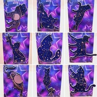 Image 1 of constellation cat enamel pins 