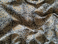 Image 1 of Coupon 50 cm kalamkari kaki pointe de jaune