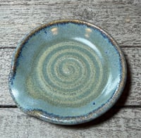 Image 1 of Small blue spoon rest