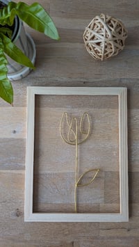 Image 1 of Cadre tulipe dorée