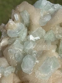 Image 3 of Green Apophyllite & Stilbite Specimen | India #3079