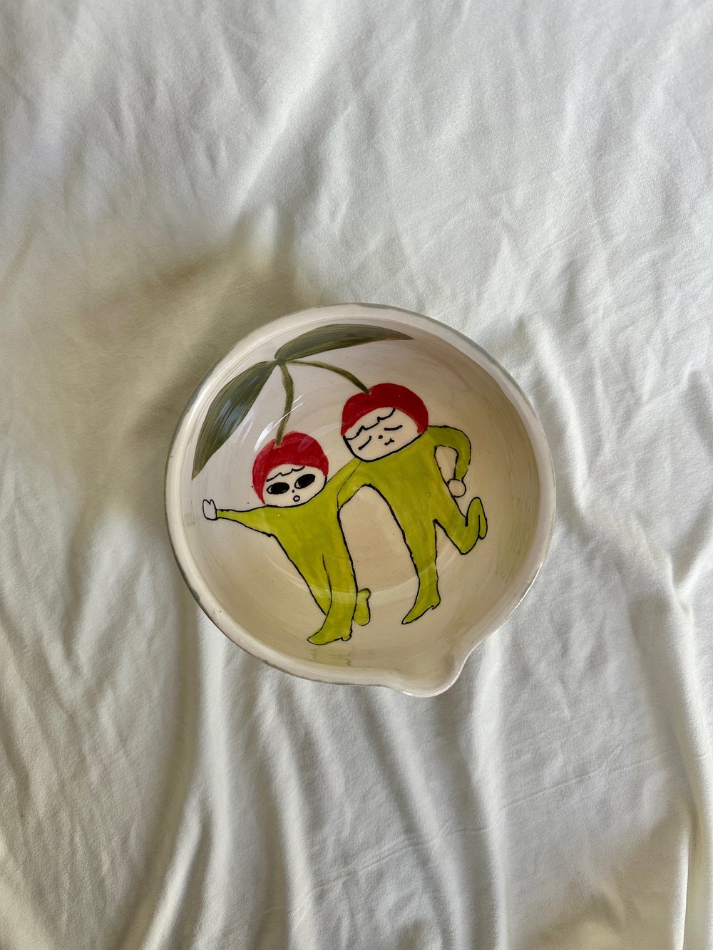 Image of Cherry Buddies Matcha Bowl