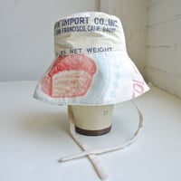 Image 1 of Reworked Sun Hat Bread Flour Sack S/M