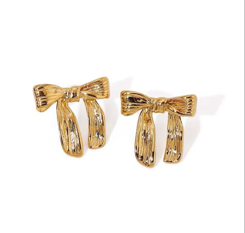 Image of Bow Stud Earrings