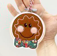CHRISTMAS SALE Gingerbread Man Hoop Decoration 