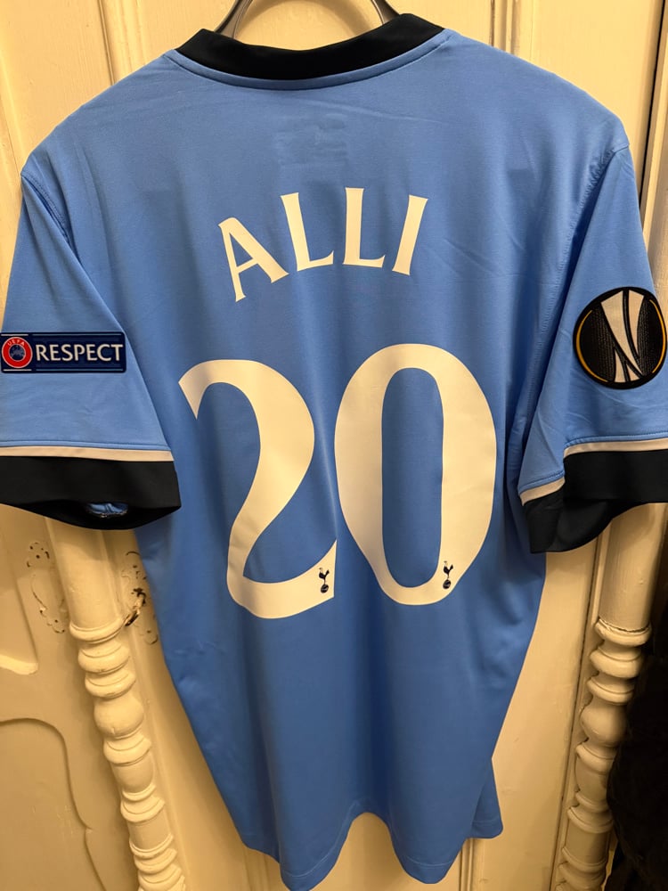 Image of PRE ORDER: Tottenham Hotspur “ALLI 20” 2015/16 Away Shirt + UEL patches (M)