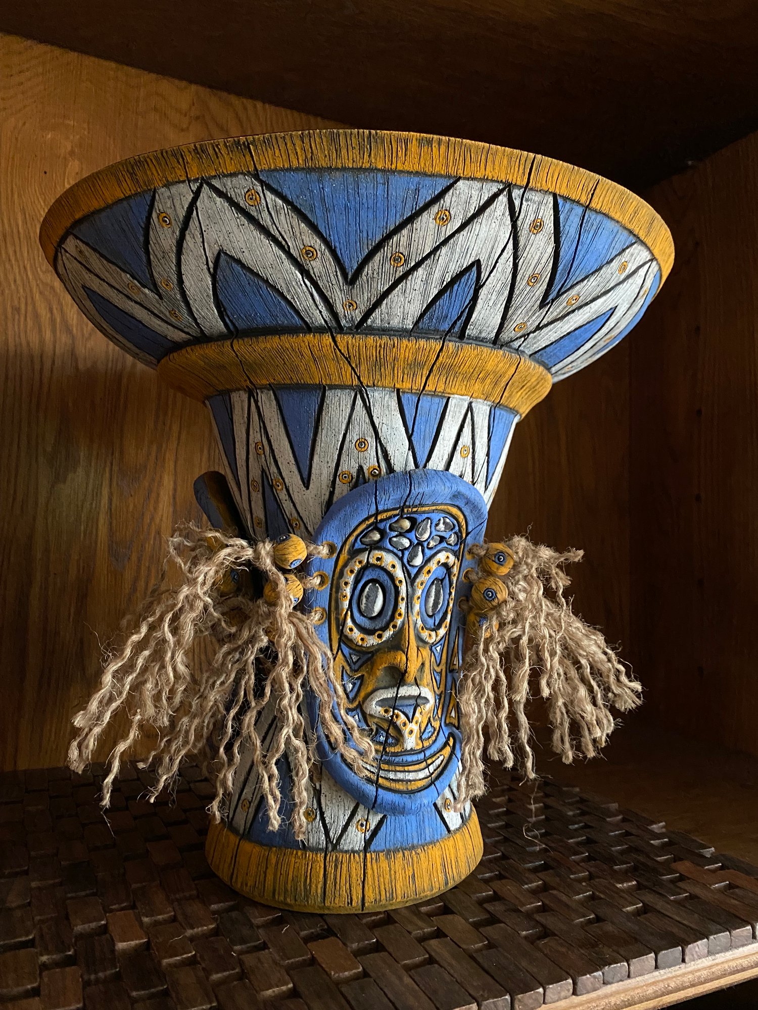 Image of 1/1 Wheelthrown and Hand Carved Sepik Phallacy Bowl - US Shipping and Insurance Included 