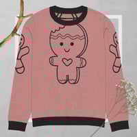 Image 5 of Bitten Gingerbread - Knitted crew neck sweater