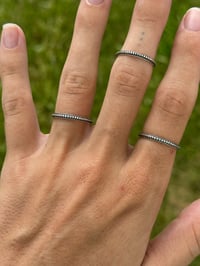 Image 2 of Beaded Stacker Ring 6