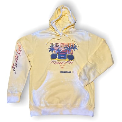 Image of 2021 Jersey City Mixtapes Raised Me (Exclusive Colors) Bleach Detailed Hoody