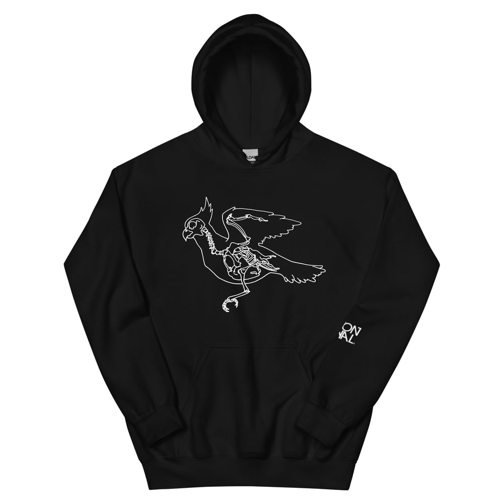 Image of Cardinal Bones Hoodie Black