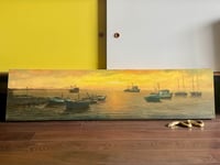 Image 1 of Oil Coastal Scene on Canvas