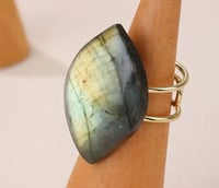 Image 1 of Labradorite Ring Adjustable 