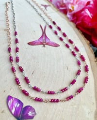 Image 1 of Ruby Love Link Necklace 