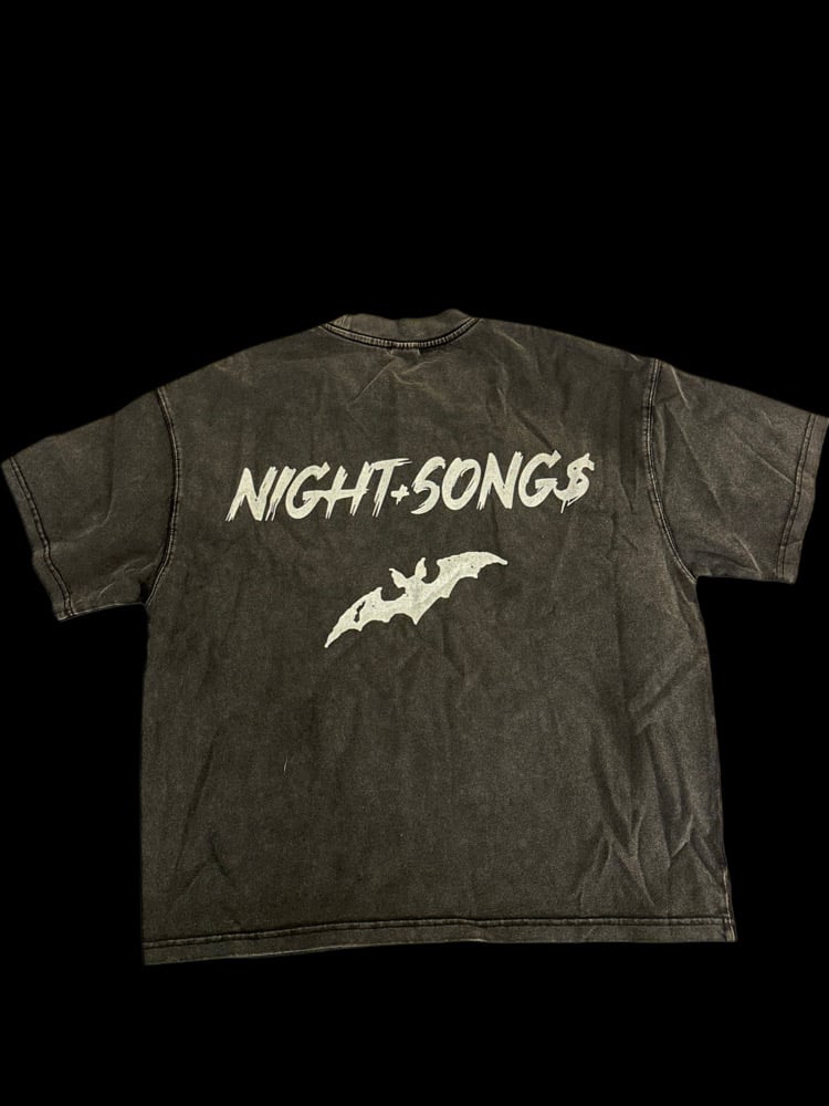 Night Song$ T shirt (Vintage Black)