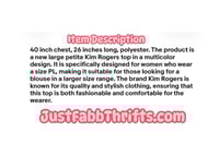 Image 7 of New Large Petite Kim Roger’s top #819*8