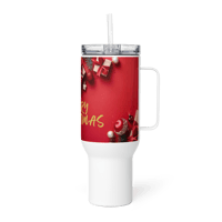 Image 3 of Travel mug with a handle (MERRY CHRISTMAS)