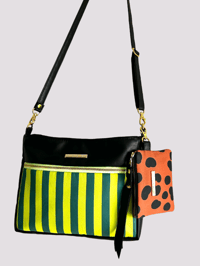 Image 11 of Green stripes crossbody