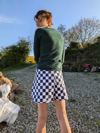 Image 3 of April wrap shorts in check cotton