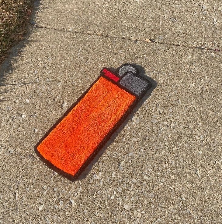 Image of Orange Lighter Rug