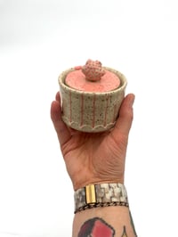 Image 1 of flower handle jar