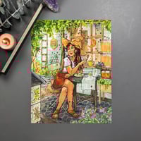 Image 1 of Bee Witch Signed Watercolor Print