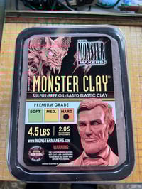 4.5 lbs Monster Clay Hard brown clay. Opened New