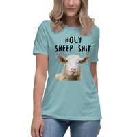 Image 11 of Women's Relaxed T-Shirt, Holy Sheep Shirt | Funny Sheep Humor Graphic Tee