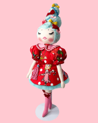 Image 2 of HOLIDAY MEDIUM ART DOLL SEUSS INSPIRED