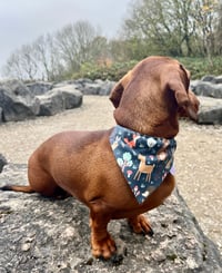 Image 2 of Dachshund woodland creatures bandana