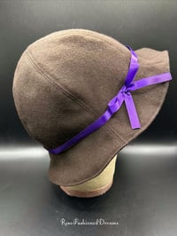 Image 3 of Brown Wool Hat With Dungeon’s & Dragons Lining