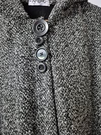 Image 8 of Kylie Jane Cropped Cape jacket - grey/black boucle