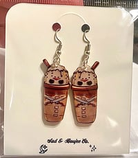 PUMPKIN SPICE JASON FRAPPUCINO EARRINGS