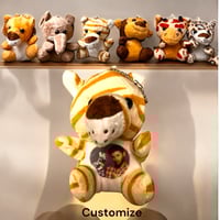 Image 1 of adorable stuffed keychains