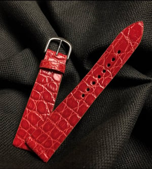 Image of Red Crocodile Watch Strap