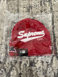 Image 3 of Supreme New Era Salvation Beanie Red