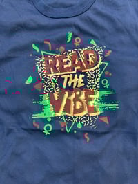 Image 1 of Read The Vibe on black size 20 chest 105cm