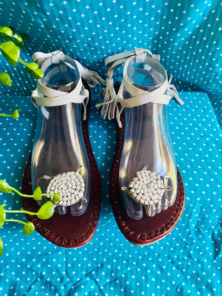 Image of White Blossom Sandal