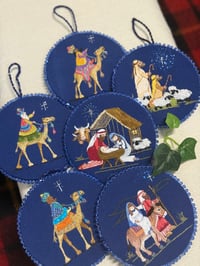 Image 2 of The Stable, The Nativity Set Hanging Ornament